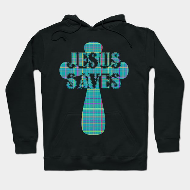 Jesus Saves Decorative Cross Hoodie by AlondraHanley